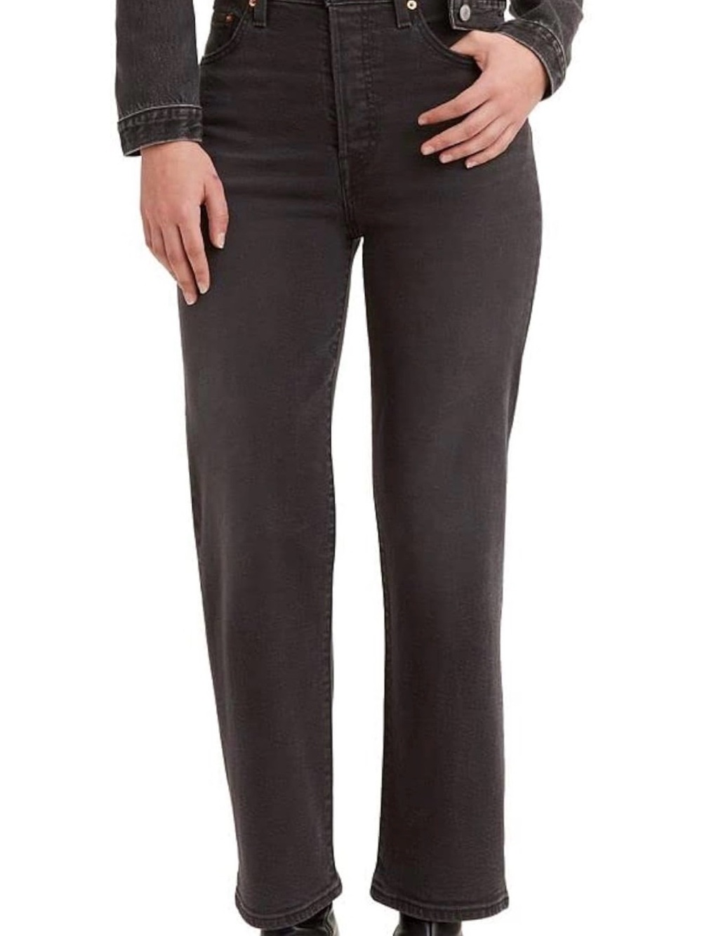 501 Levi's Women's Ribcage Straight Ankle Jeans - Size 32